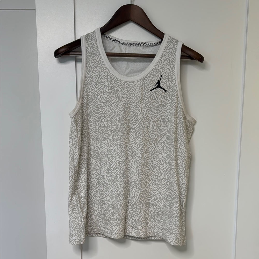 Men’s Jordan Brand Elephant Print White Tank Top